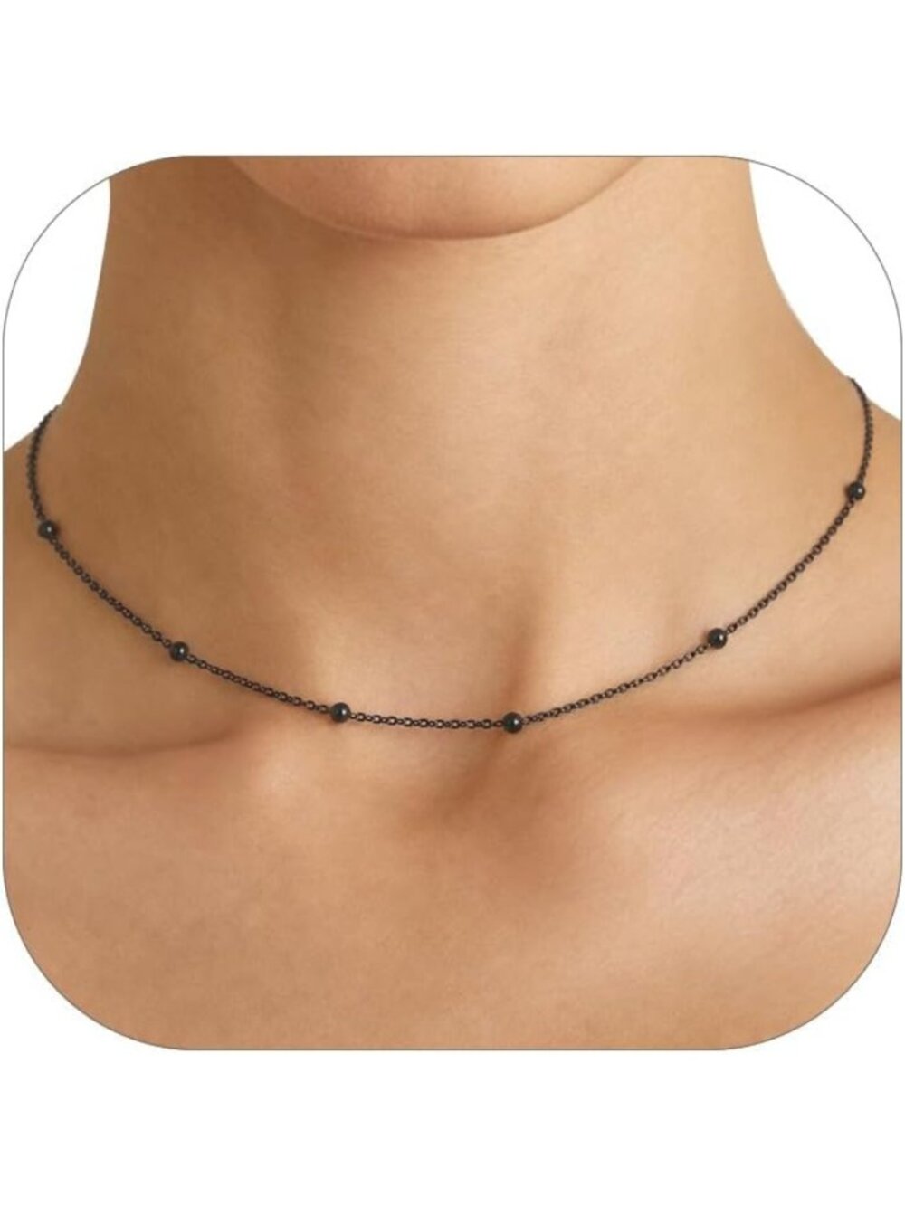 Double Layered Boho Beaded Choker Necklace for Women - Trendy Fashion Accessory